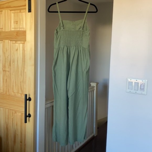 Old Navy Linen Button Front Cami Jumpsuit, S - Picture 5 of 14